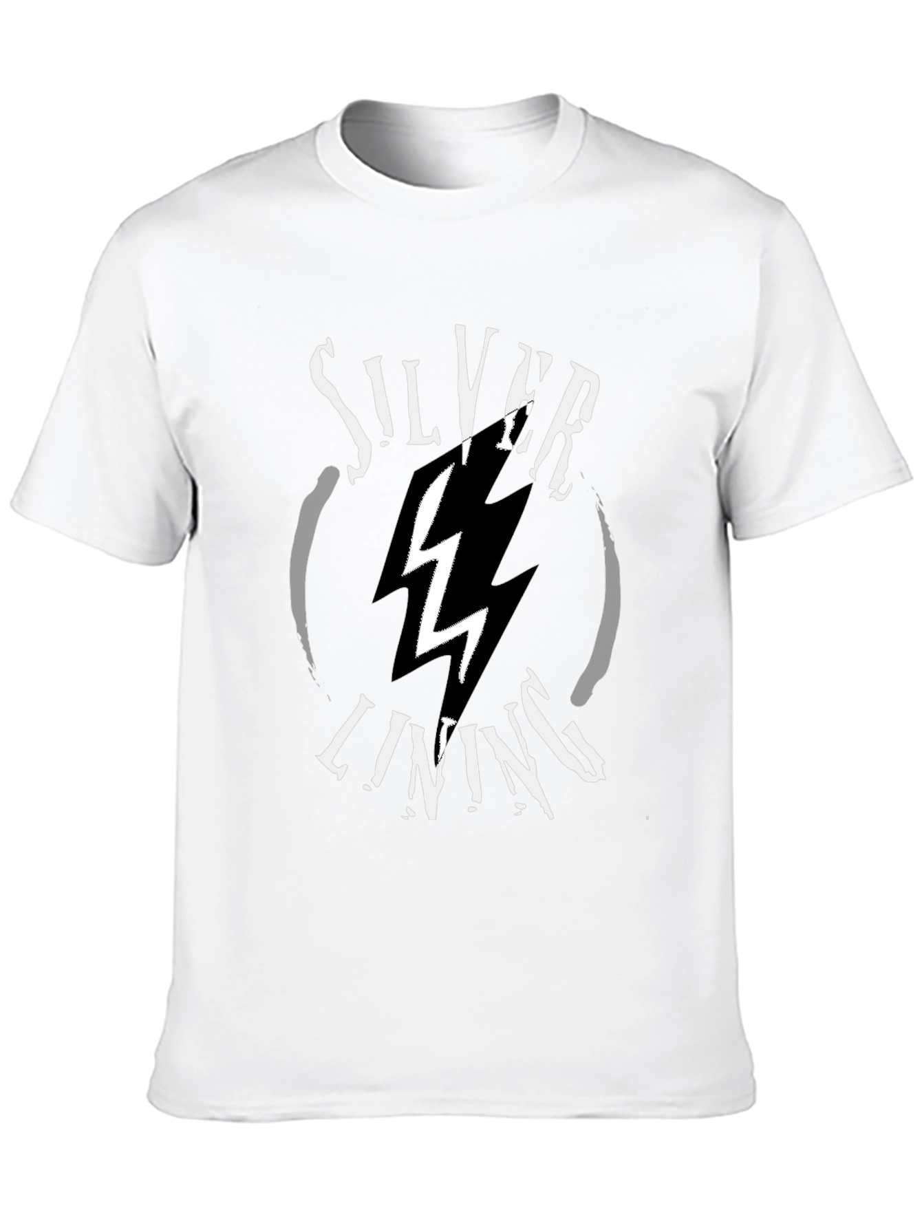 Silver Lining Graphic T-Shirt - Black
