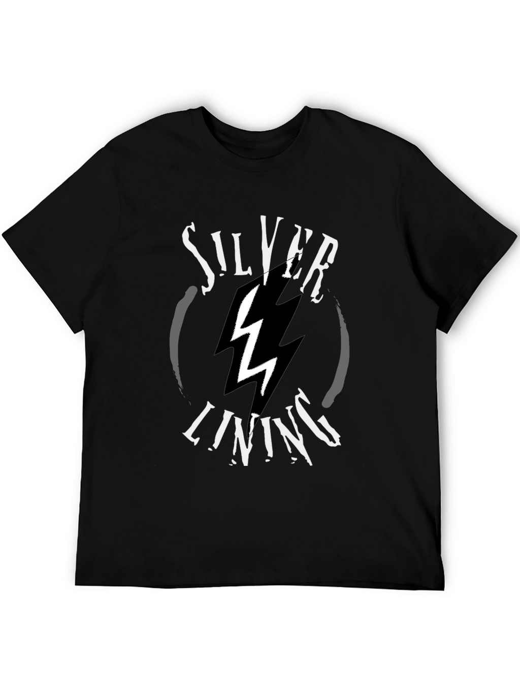 Silver Lining Graphic T-Shirt - Black