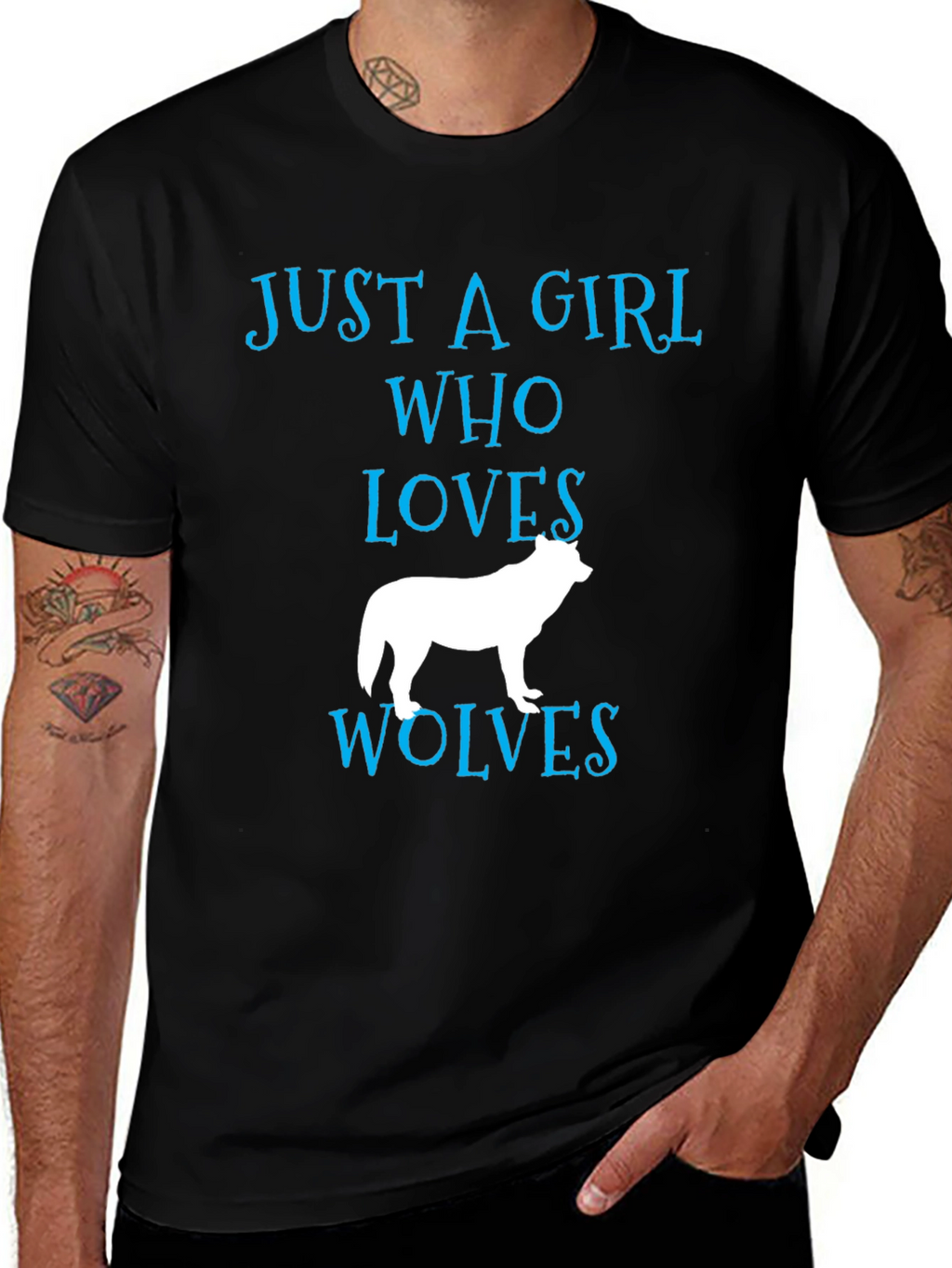 Just a Girl Who Loves Wolves T-Shirt