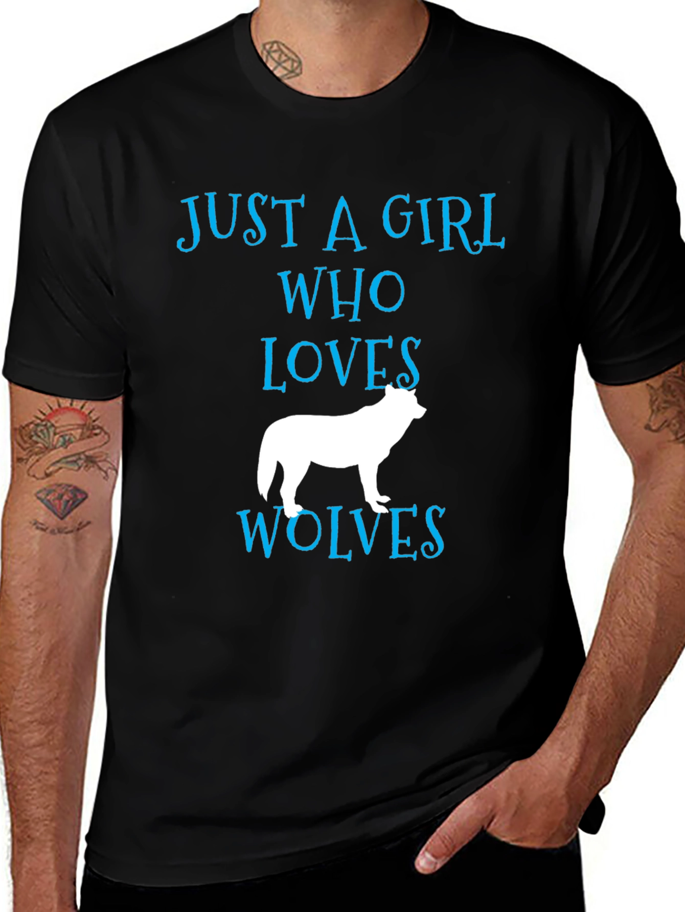 Just a Girl Who Loves Wolves T-Shirt