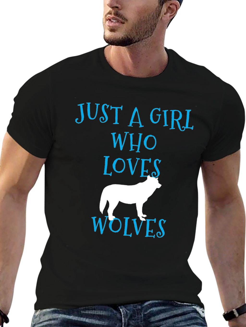 Just a Girl Who Loves Wolves T-Shirt