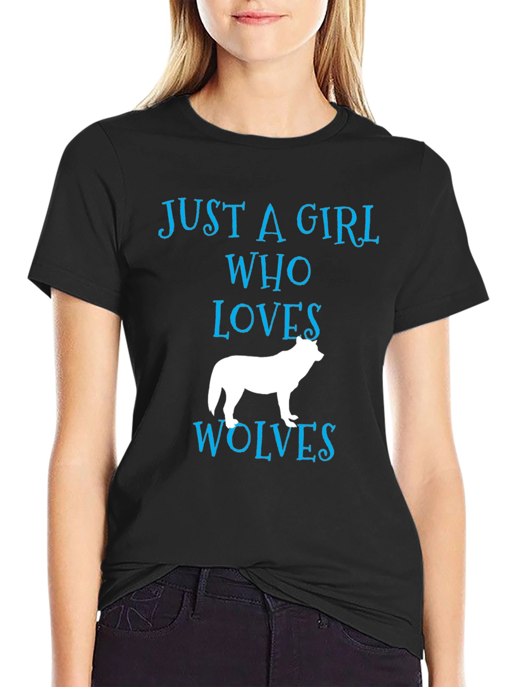 Just a Girl Who Loves Wolves T-Shirt