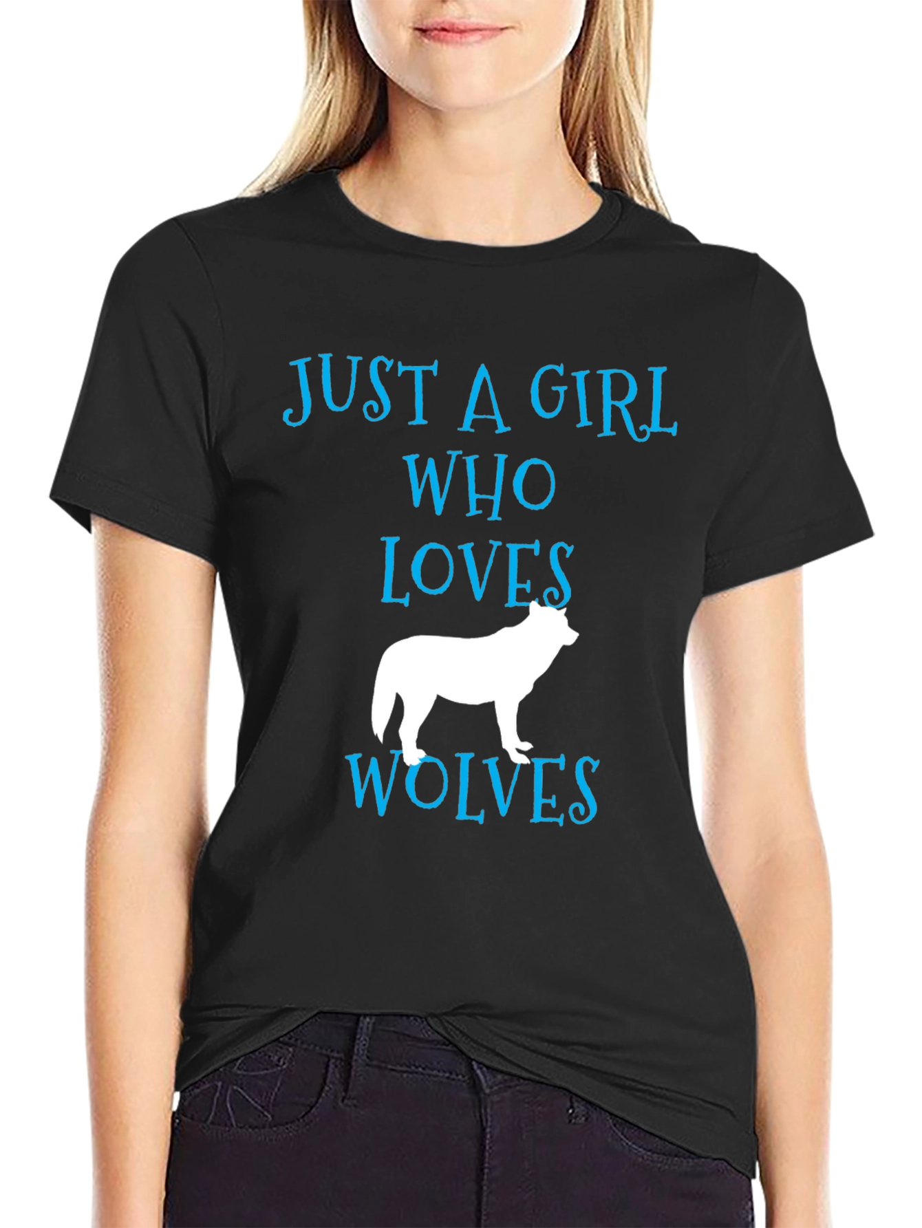Just a Girl Who Loves Wolves T-Shirt