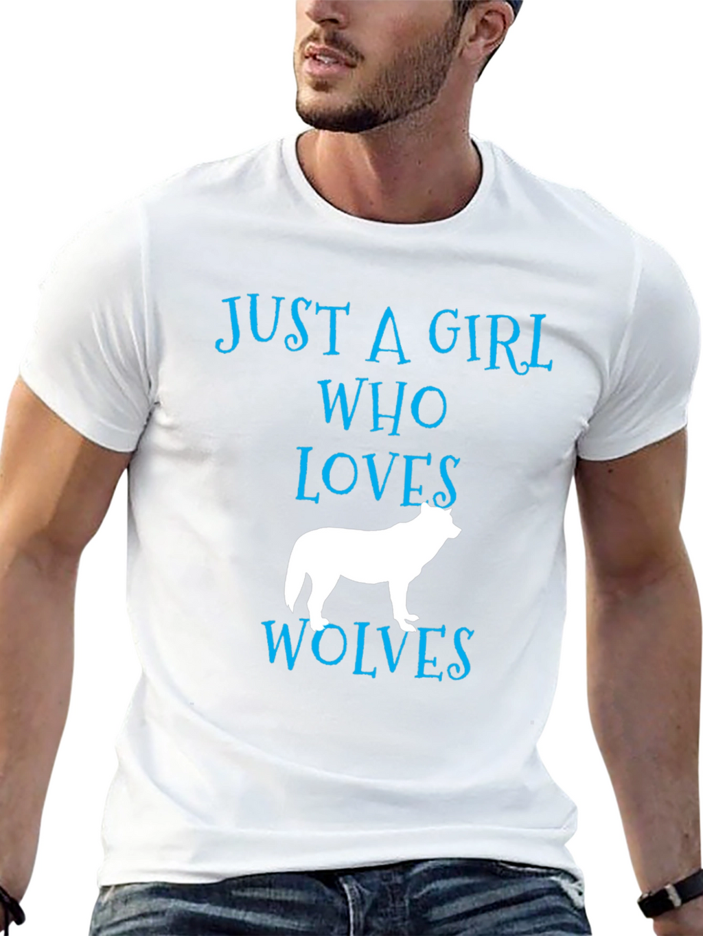 Just a Girl Who Loves Wolves T-Shirt