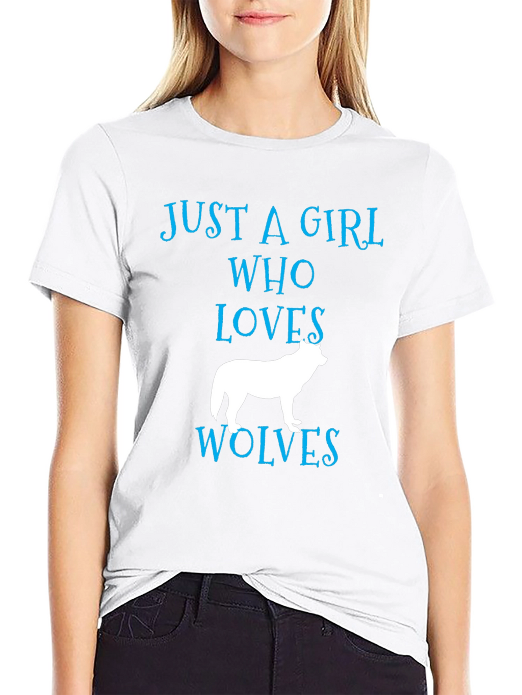 Just a Girl Who Loves Wolves T-Shirt