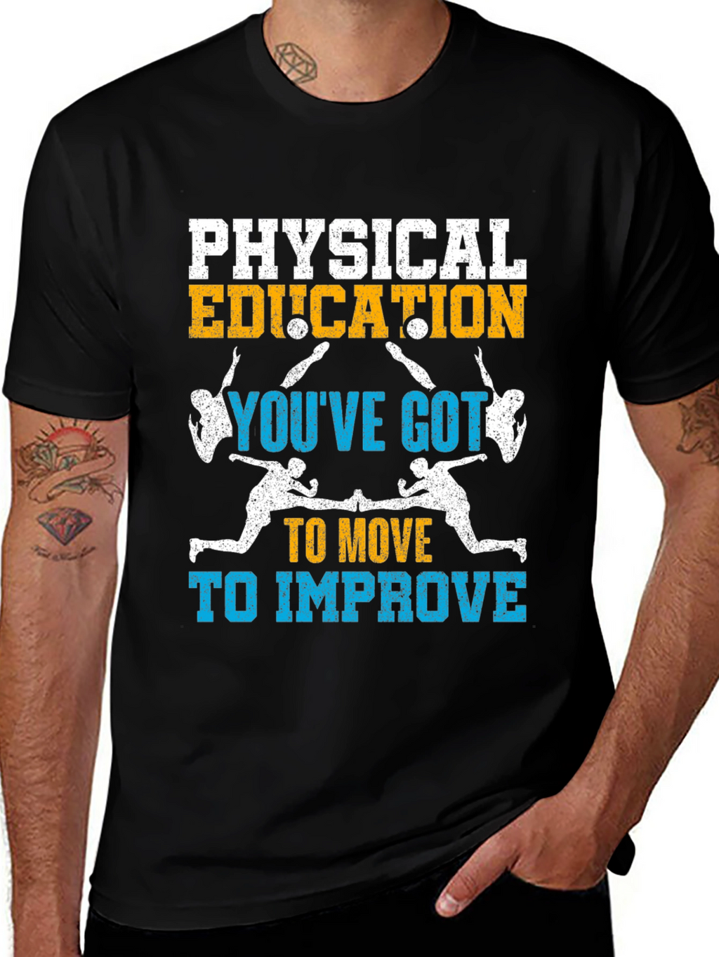 Physical Education: Move to Improve Black T-Shirt