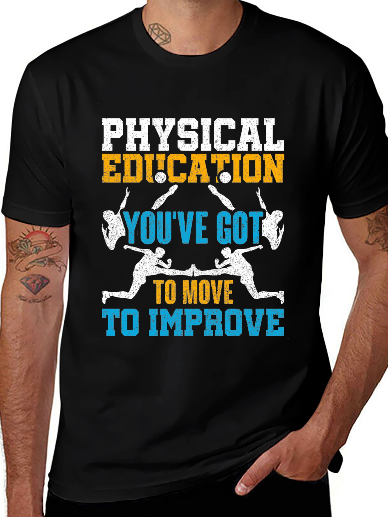 Physical Education: Move to Improve Black T-Shirt