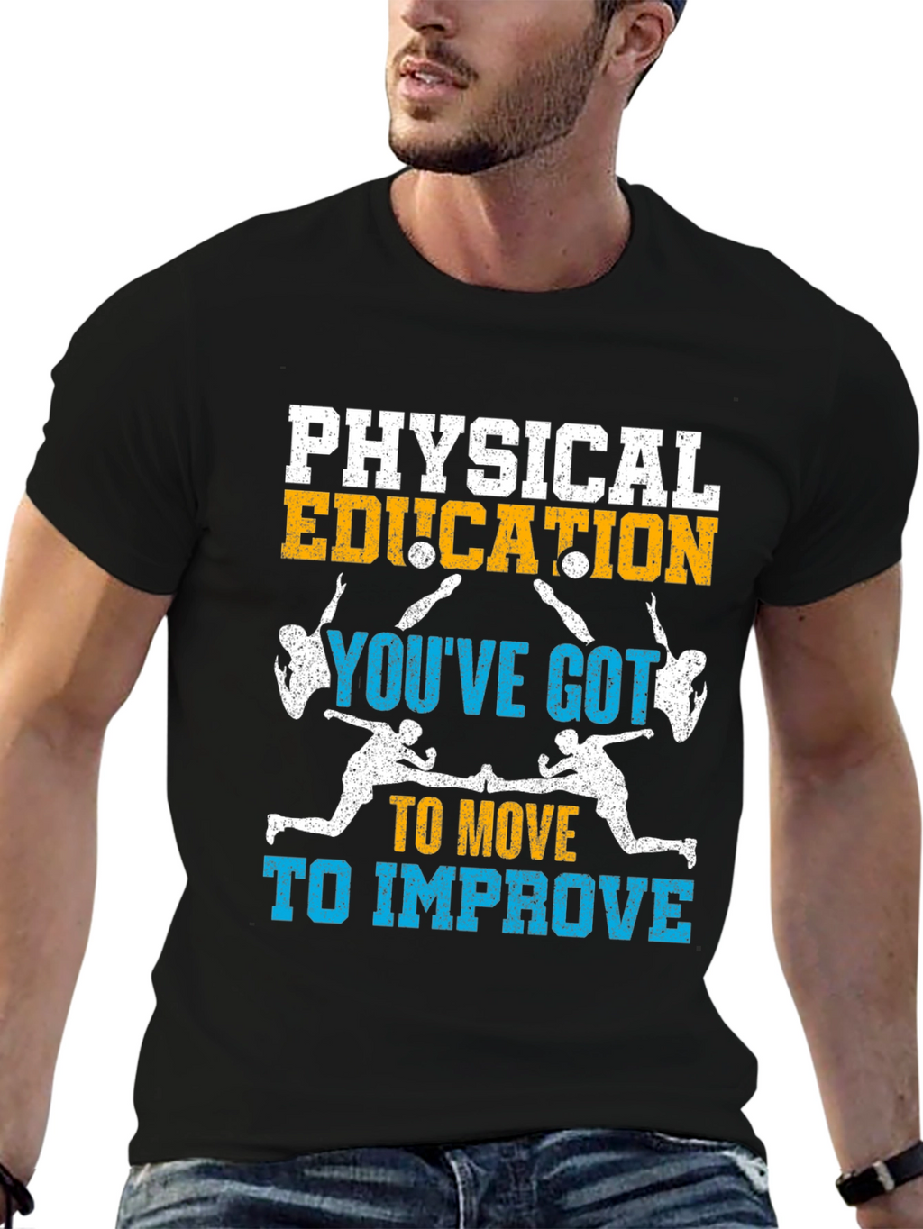 Physical Education: Move to Improve Black T-Shirt