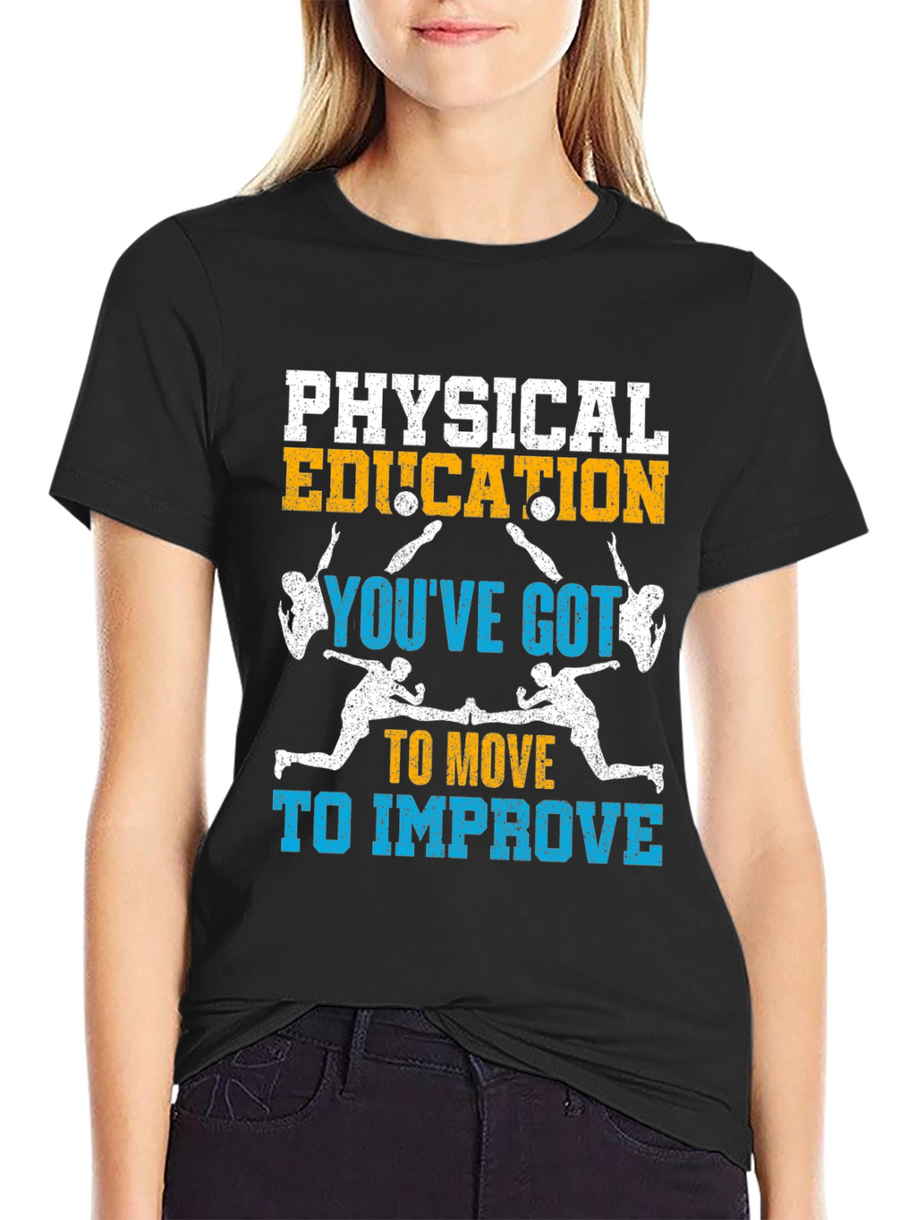 Physical Education: Move to Improve Black T-Shirt