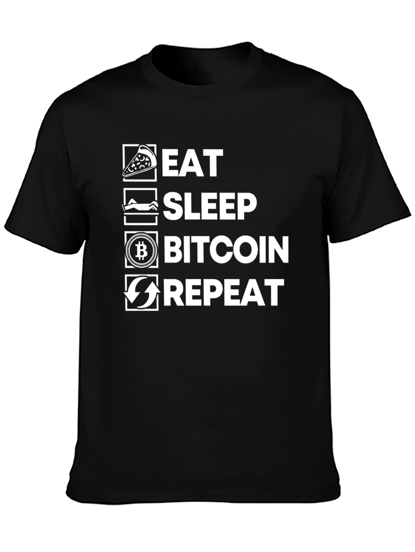 Eat Sleep Bitcoin Repeat T-Shirt