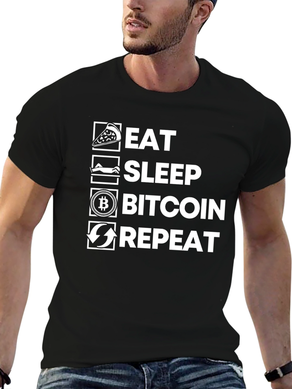 Eat Sleep Bitcoin Repeat T-Shirt