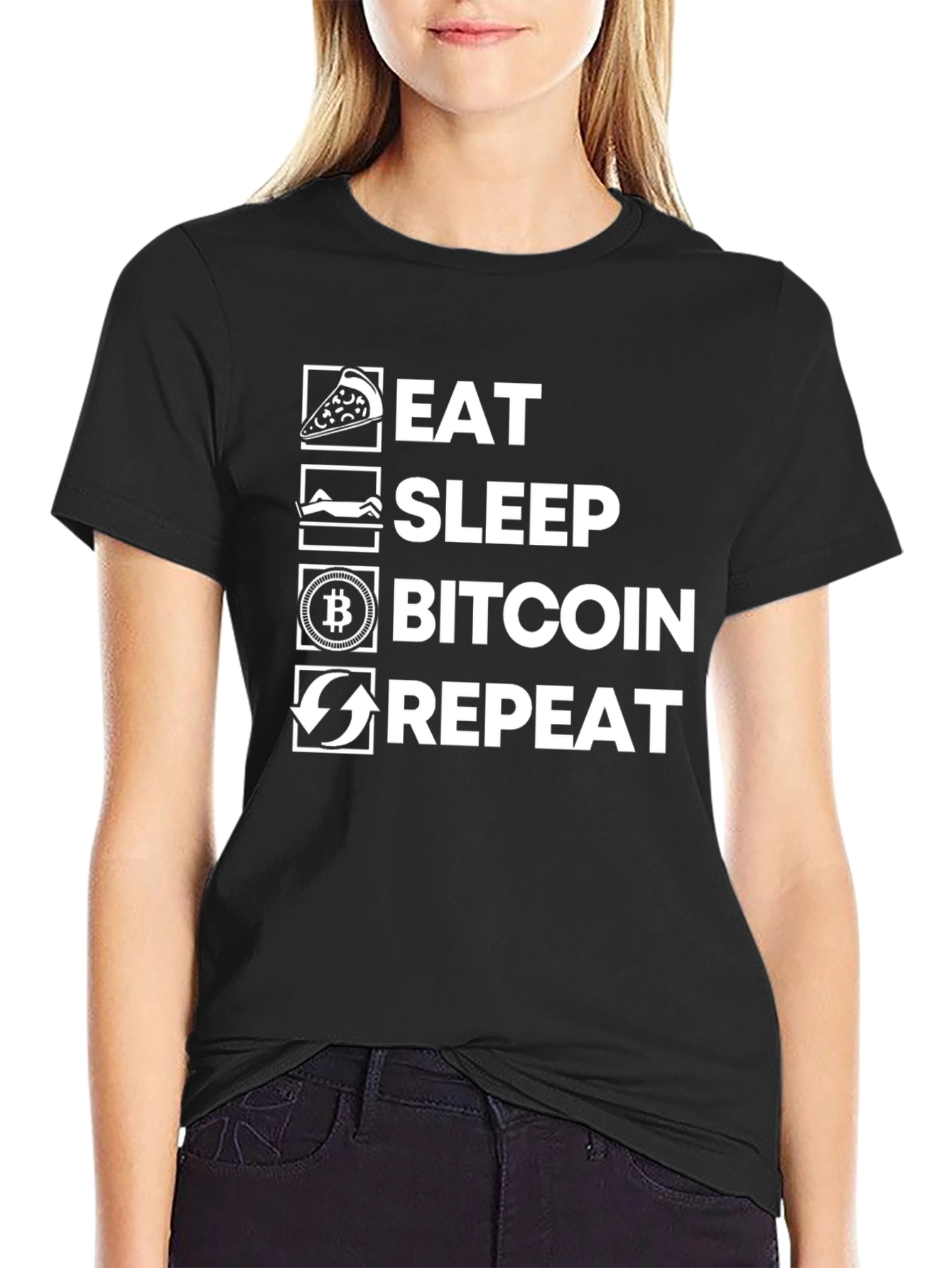 Eat Sleep Bitcoin Repeat T-Shirt