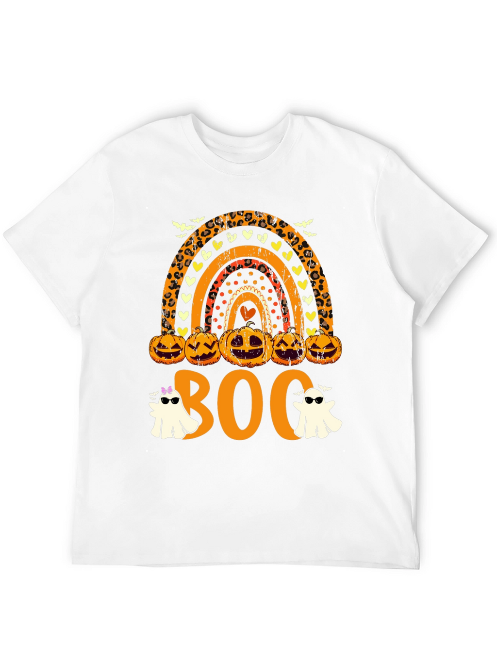 Halloween Rainbow Boo Crew T-Shirt