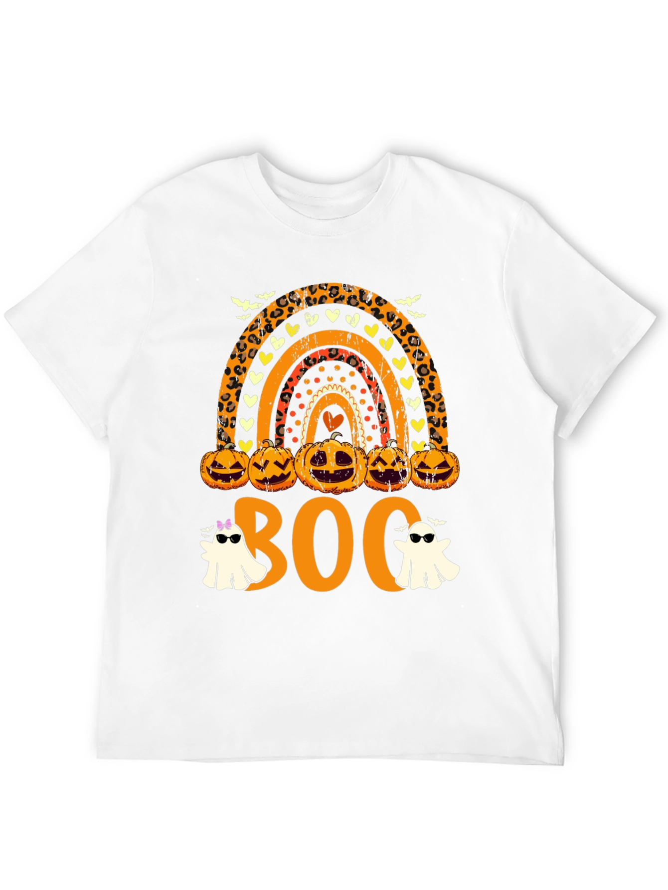 Halloween Rainbow Boo Crew T-Shirt