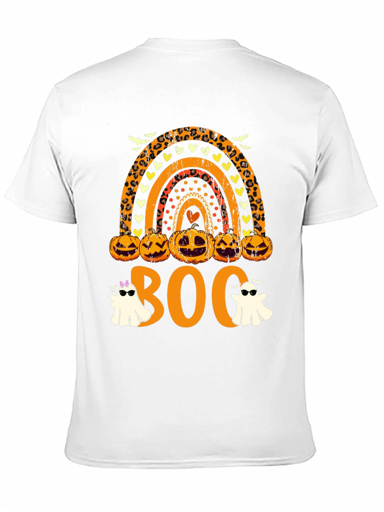 Halloween Rainbow Boo Crew T-Shirt