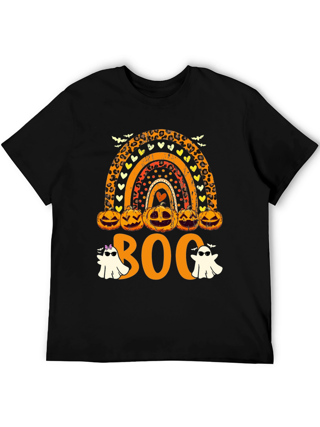 Halloween Rainbow Boo Crew T-Shirt