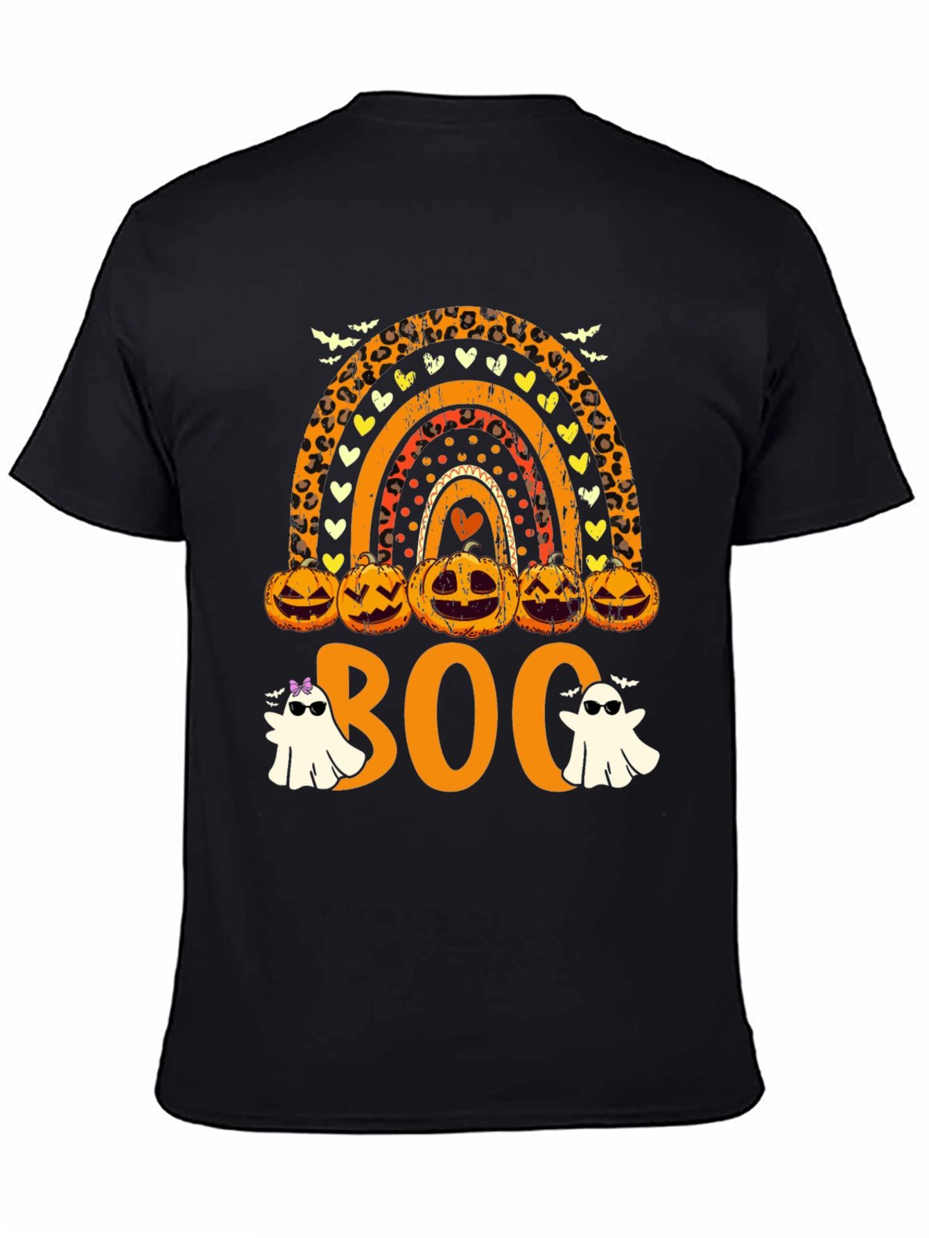 Halloween Rainbow Boo Crew T-Shirt