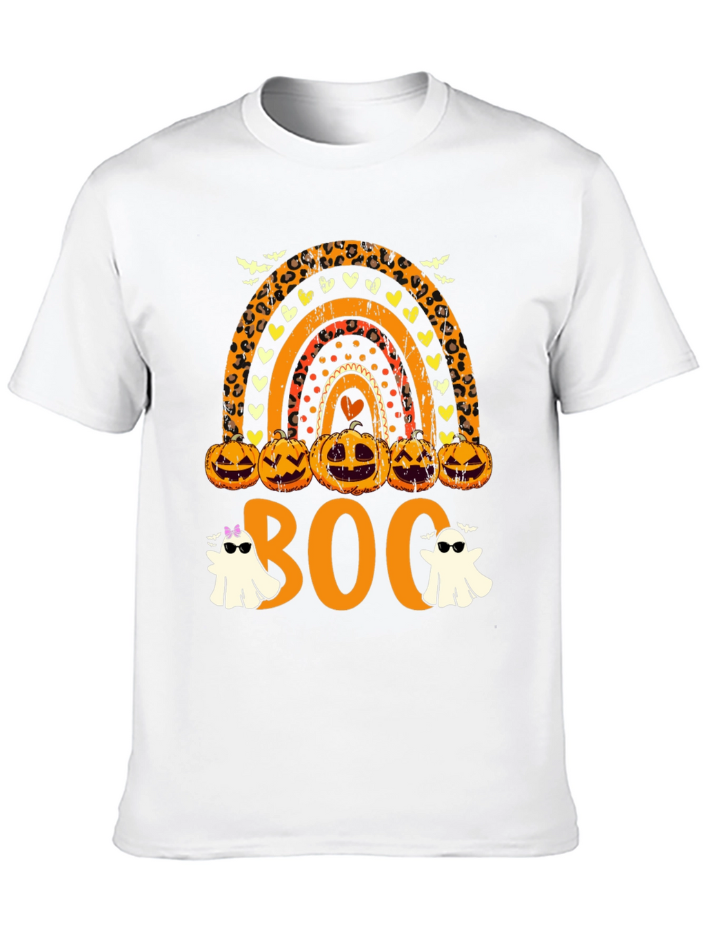 Halloween Rainbow Boo Crew T-Shirt