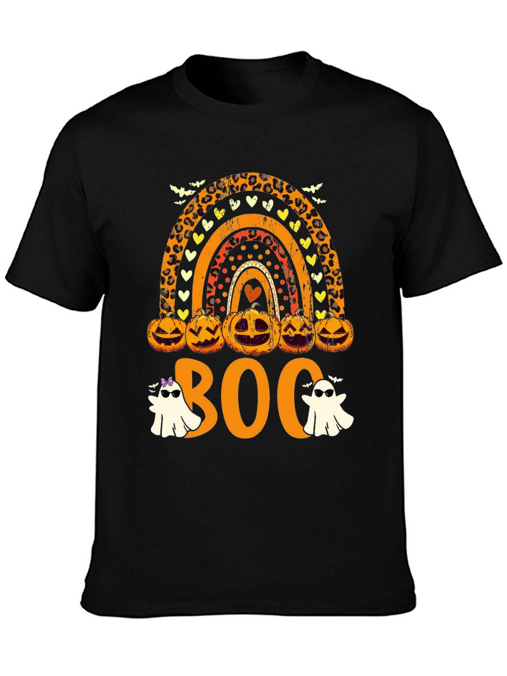 Halloween Rainbow Boo Crew T-Shirt