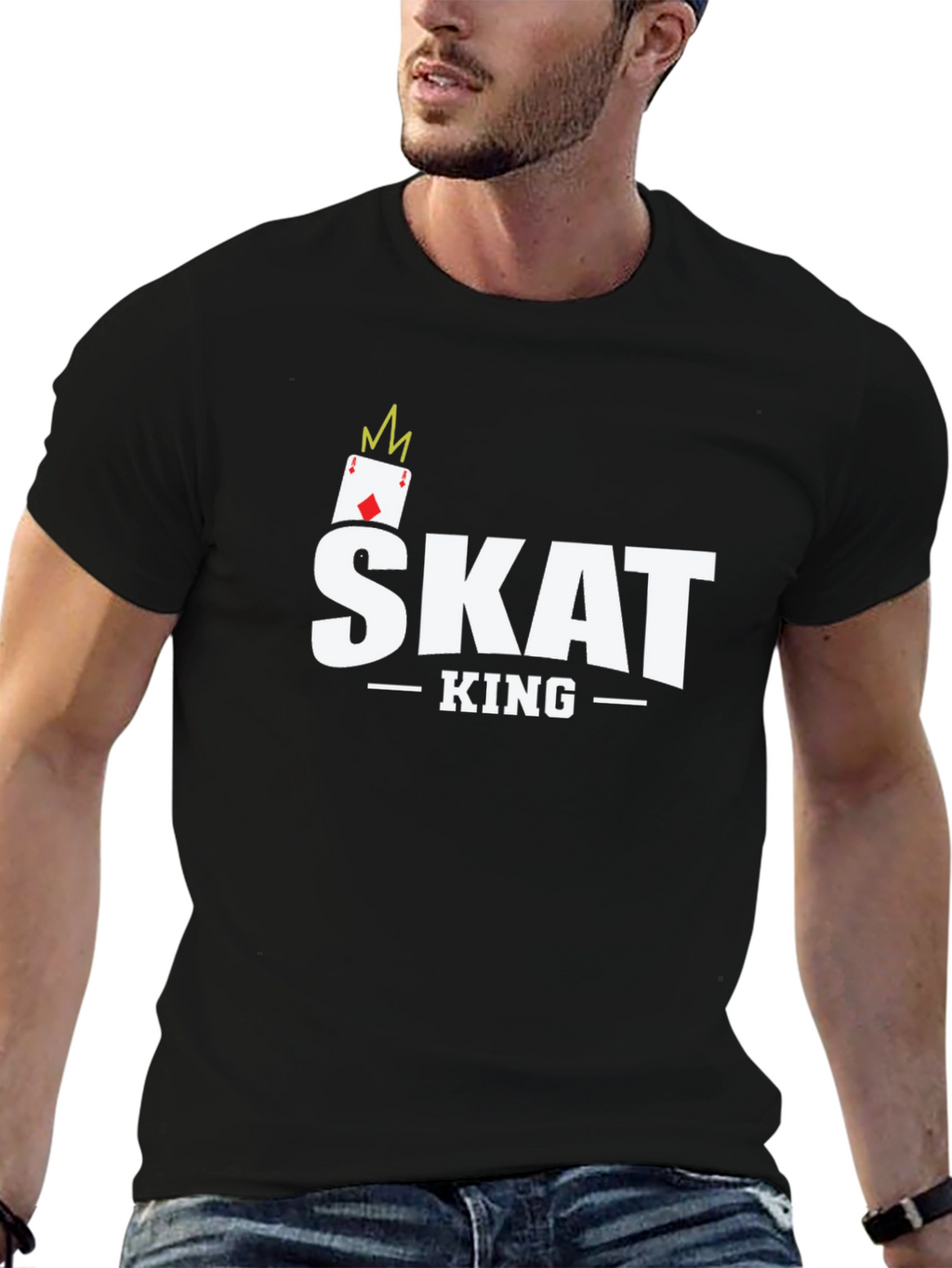 Skat King T-Shirt - Card Game Tee