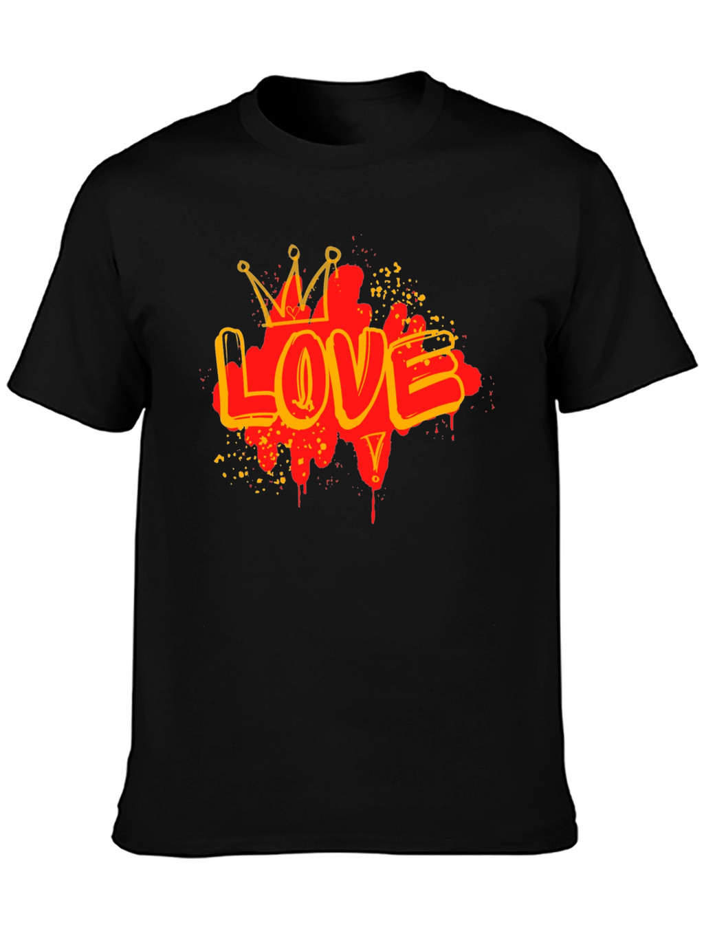 King of Love T-Shirt - Black Graphic Tee