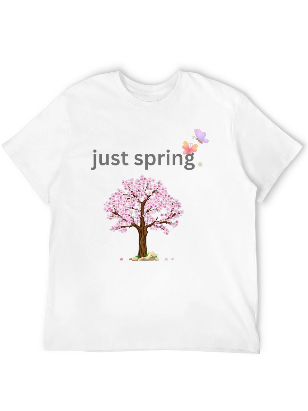 Just Spring T-Shirt - Cherry Blossom Graphic Tee