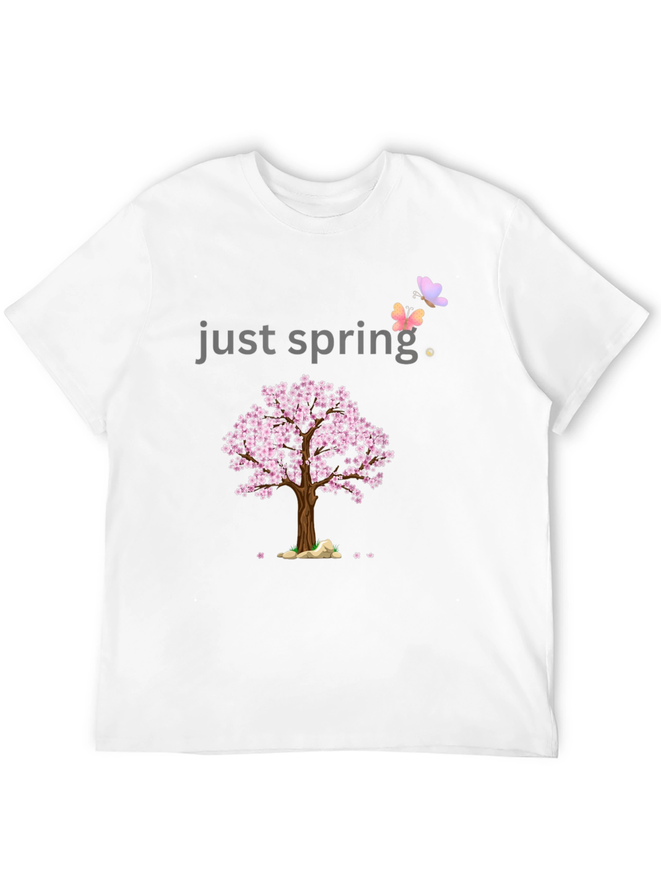 Just Spring T-Shirt - Cherry Blossom Graphic Tee