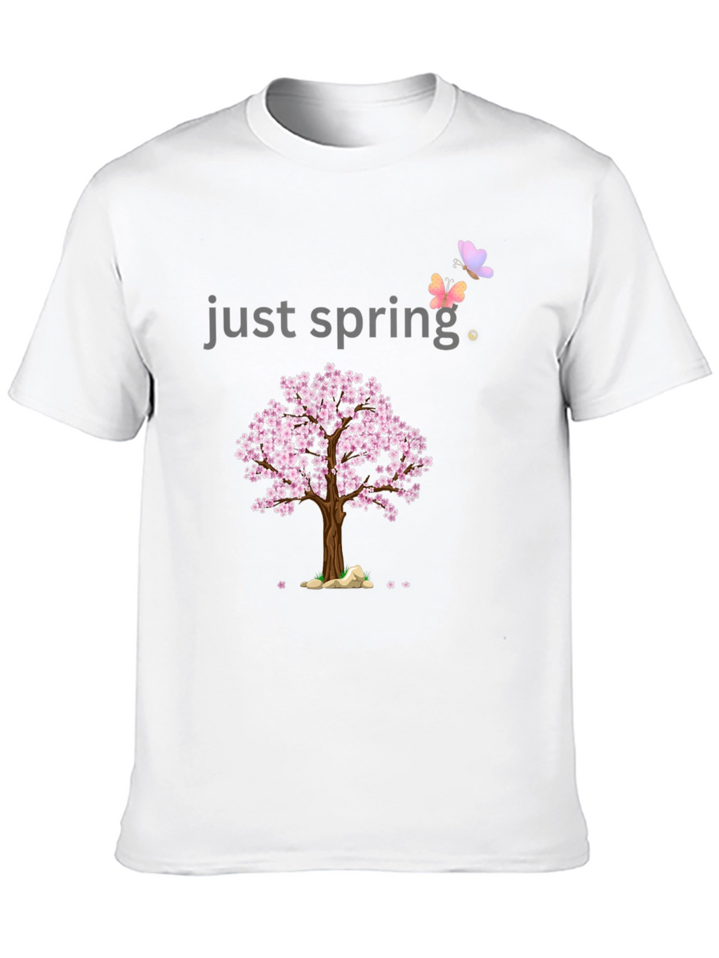 Just Spring T-Shirt - Cherry Blossom Graphic Tee