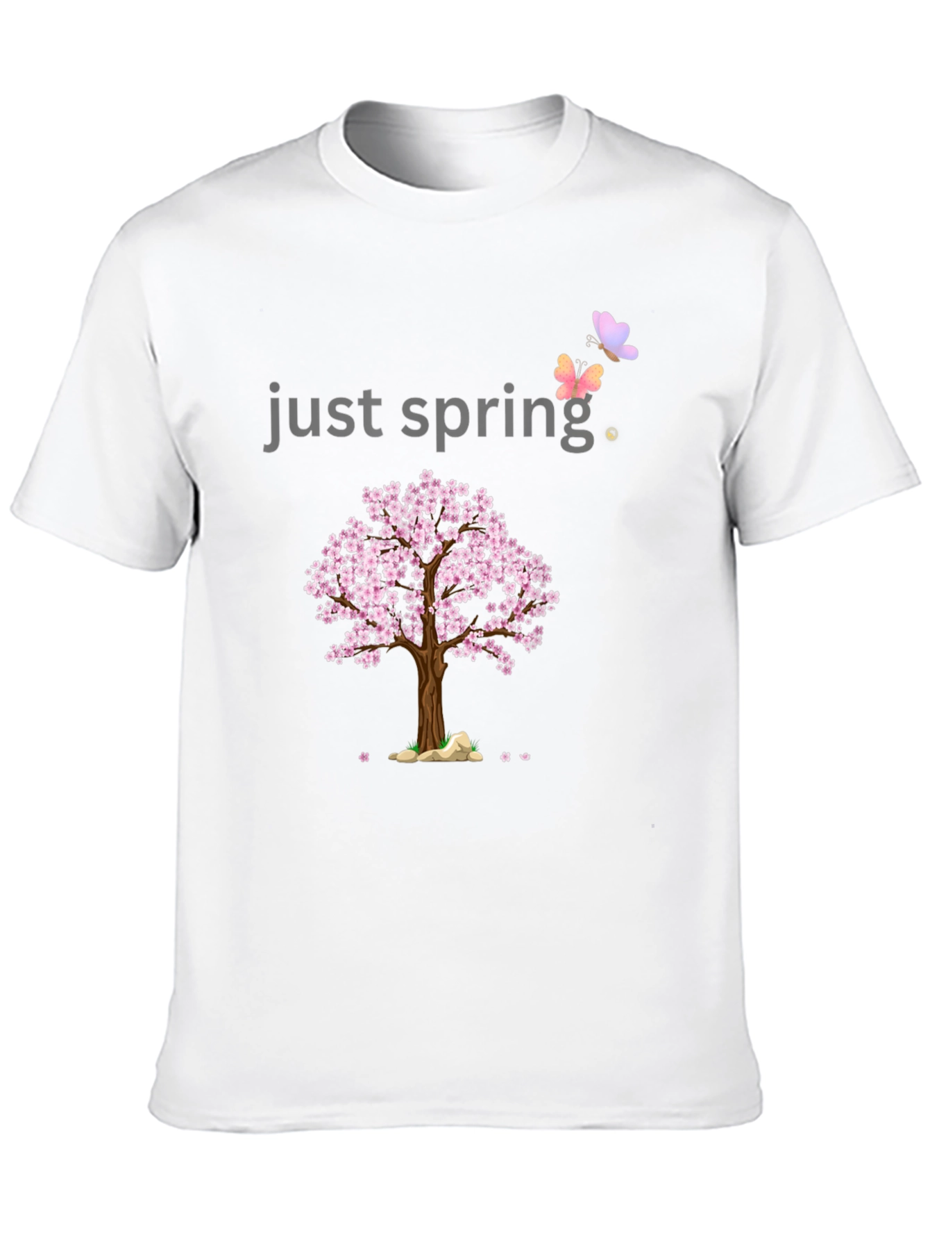 Just Spring T-Shirt - Cherry Blossom Graphic Tee
