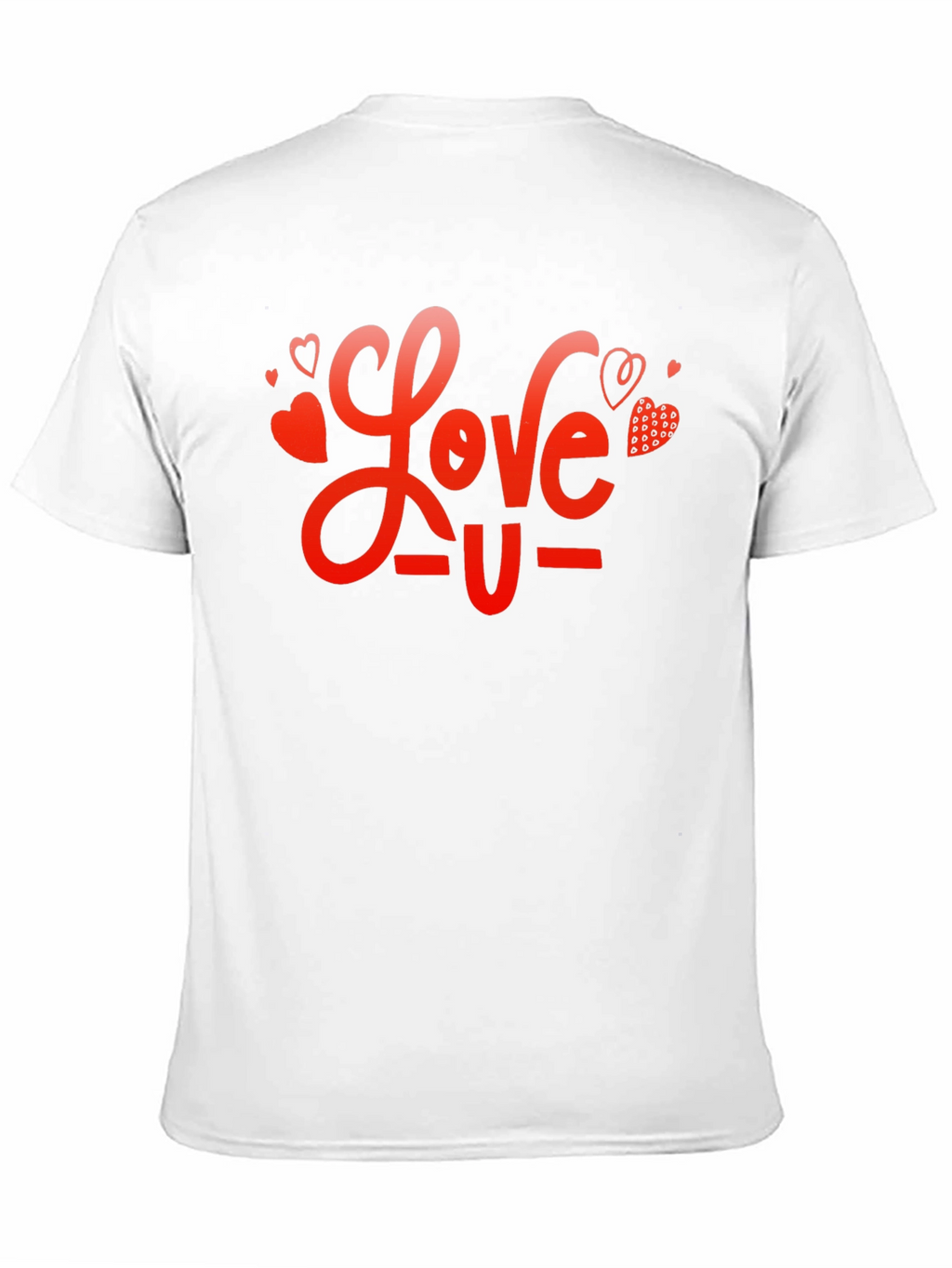 Love U Graphic Black T-Shirt