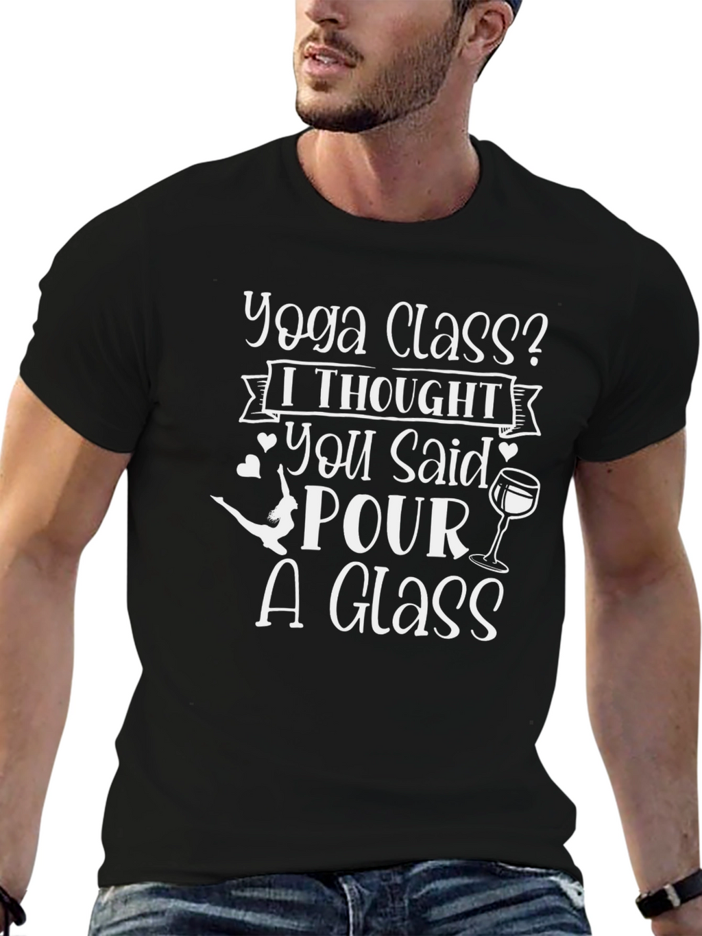 Yoga Class? Pour A Glass Graphic Tee - Unisex
