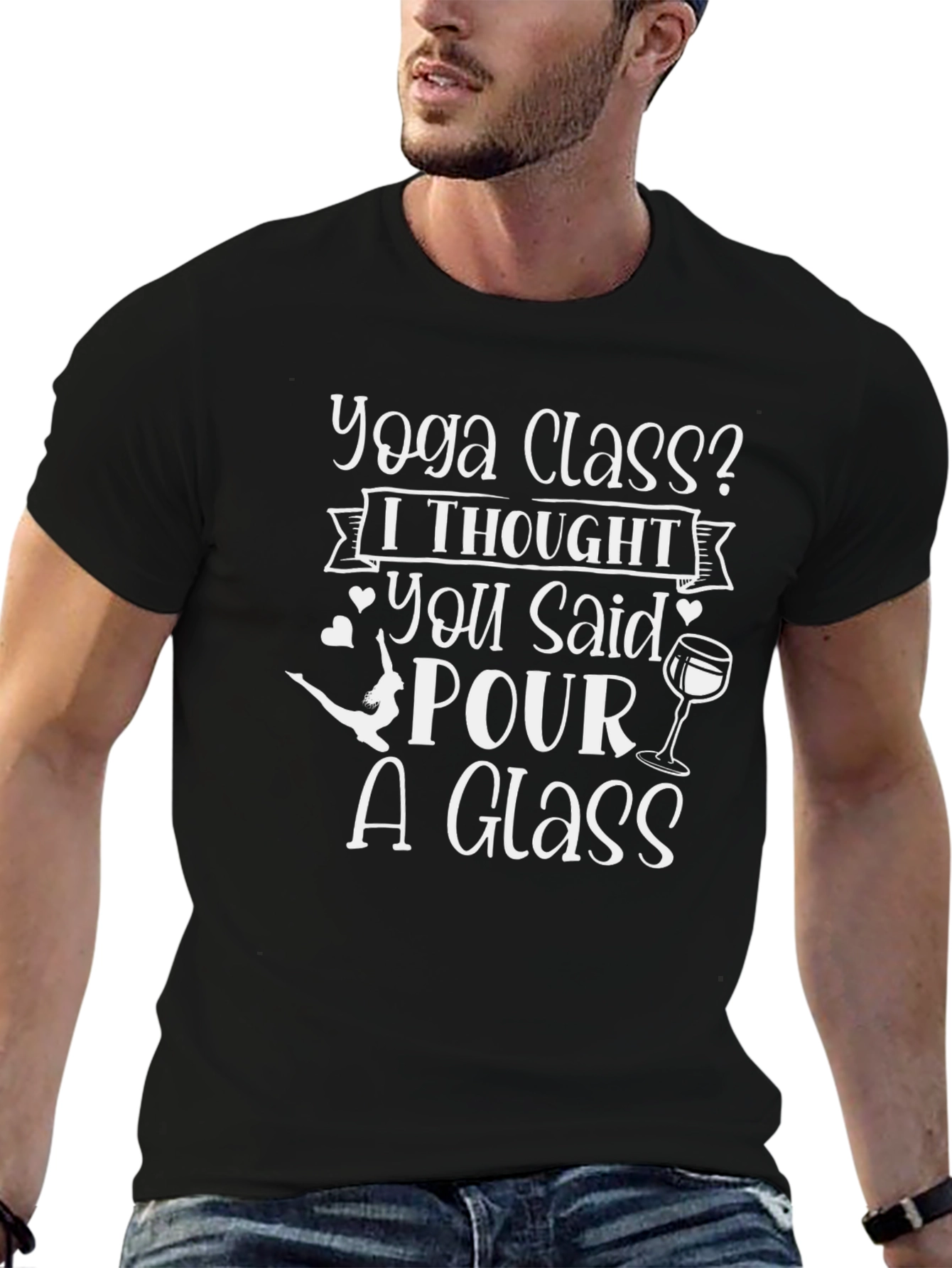 Yoga Class? Pour A Glass Graphic Tee - Unisex