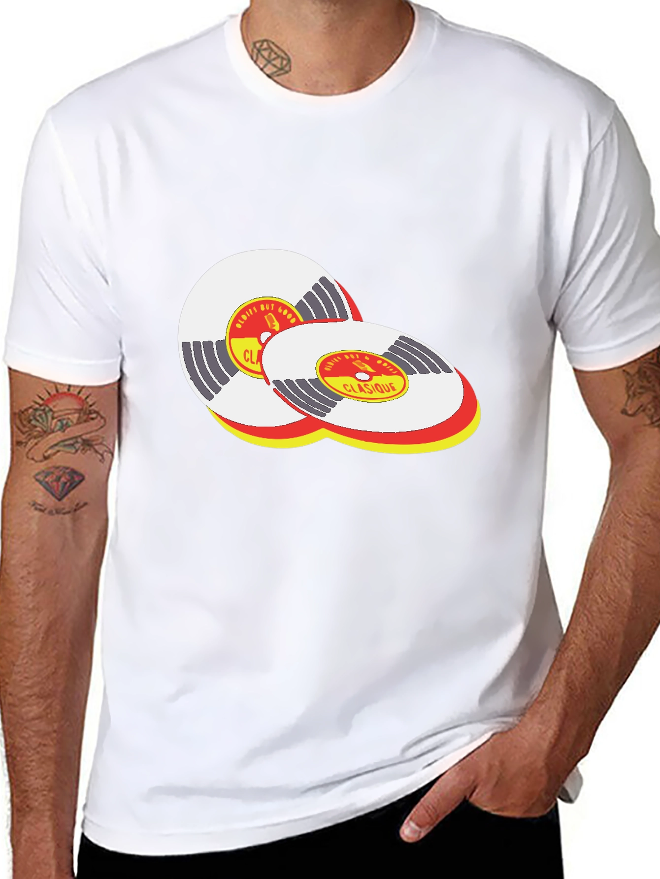 Classic Vinyl Record Design T-Shirt