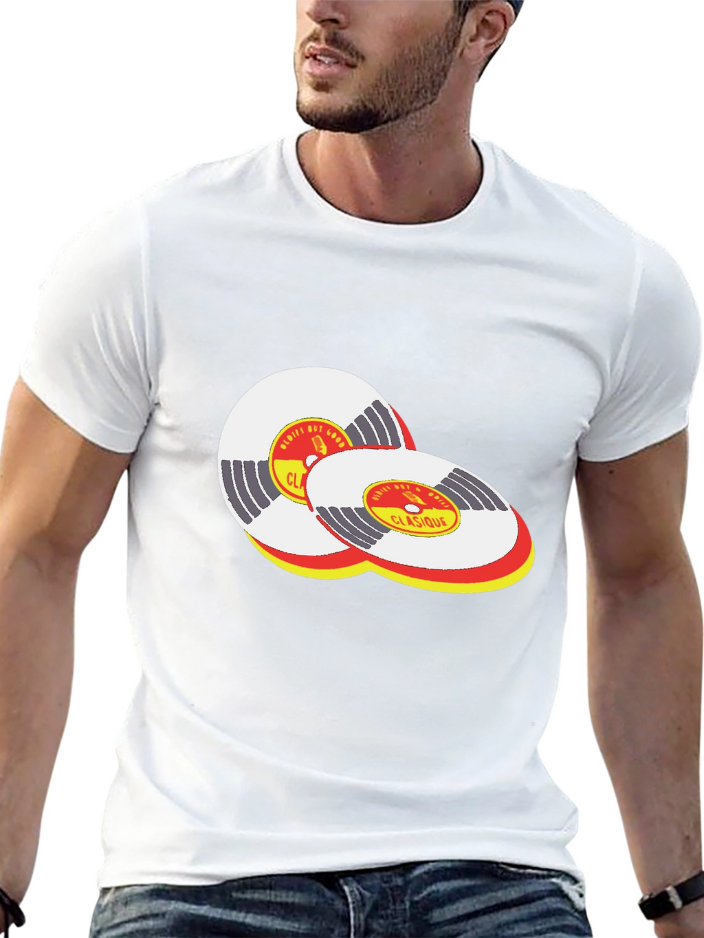 Classic Vinyl Record Design T-Shirt