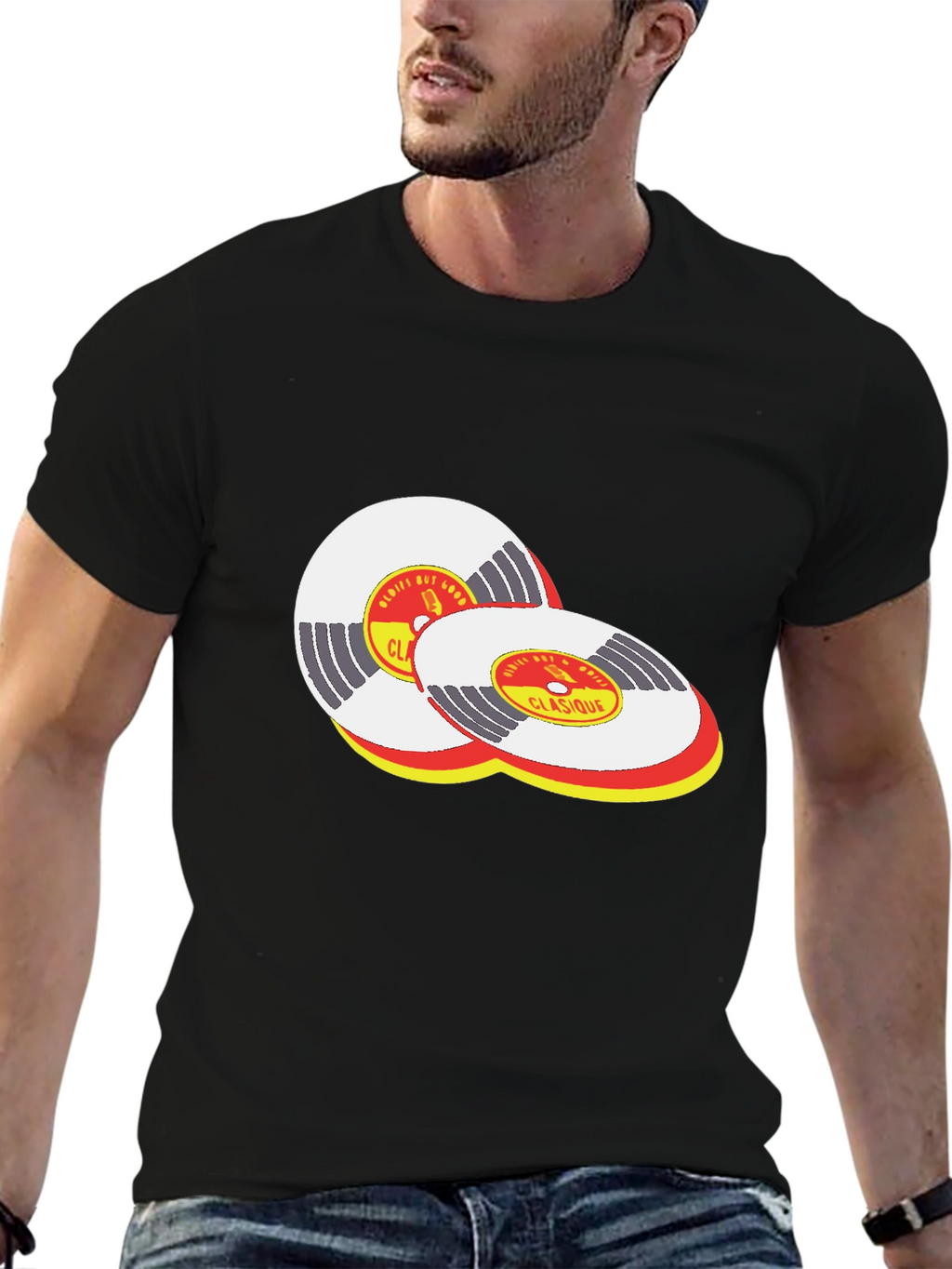 Classic Vinyl Record Design T-Shirt