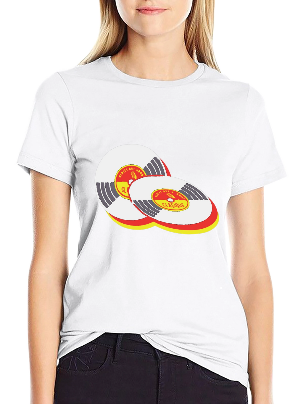 Classic Vinyl Record Design T-Shirt