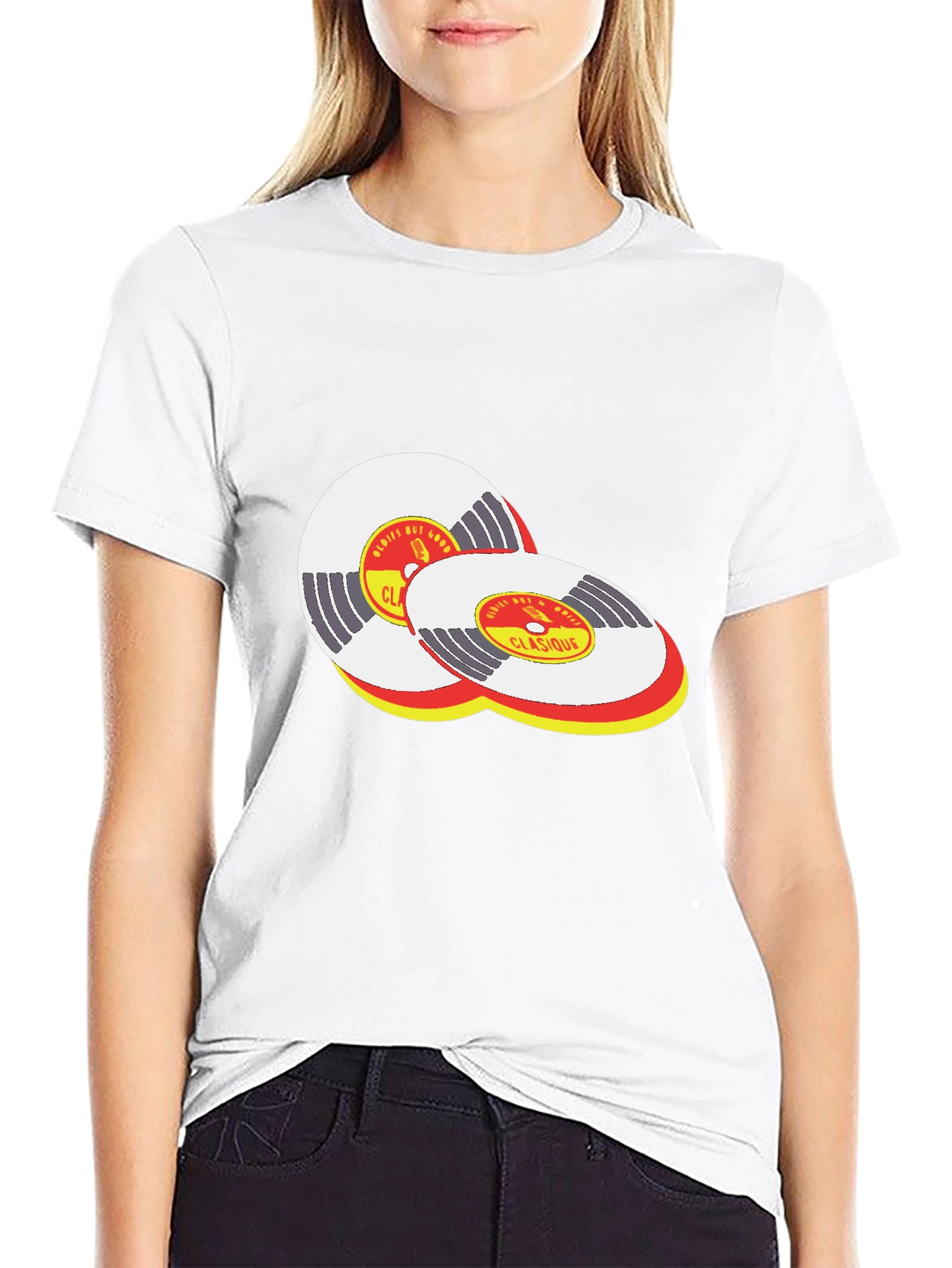Classic Vinyl Record Design T-Shirt