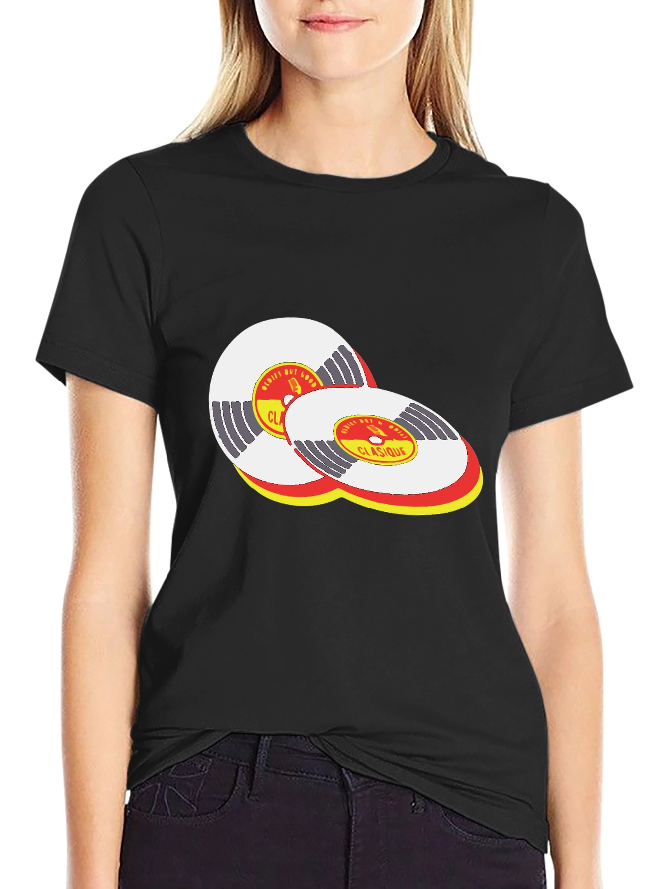 Classic Vinyl Record Design T-Shirt