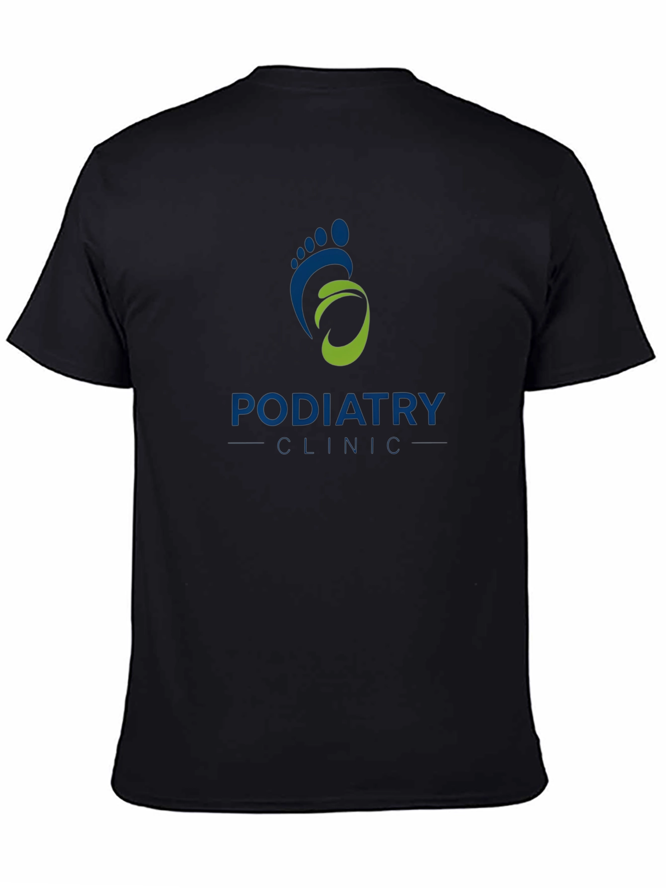 Podiatry Clinic Graphic T-Shirt - Unisex Black Tee