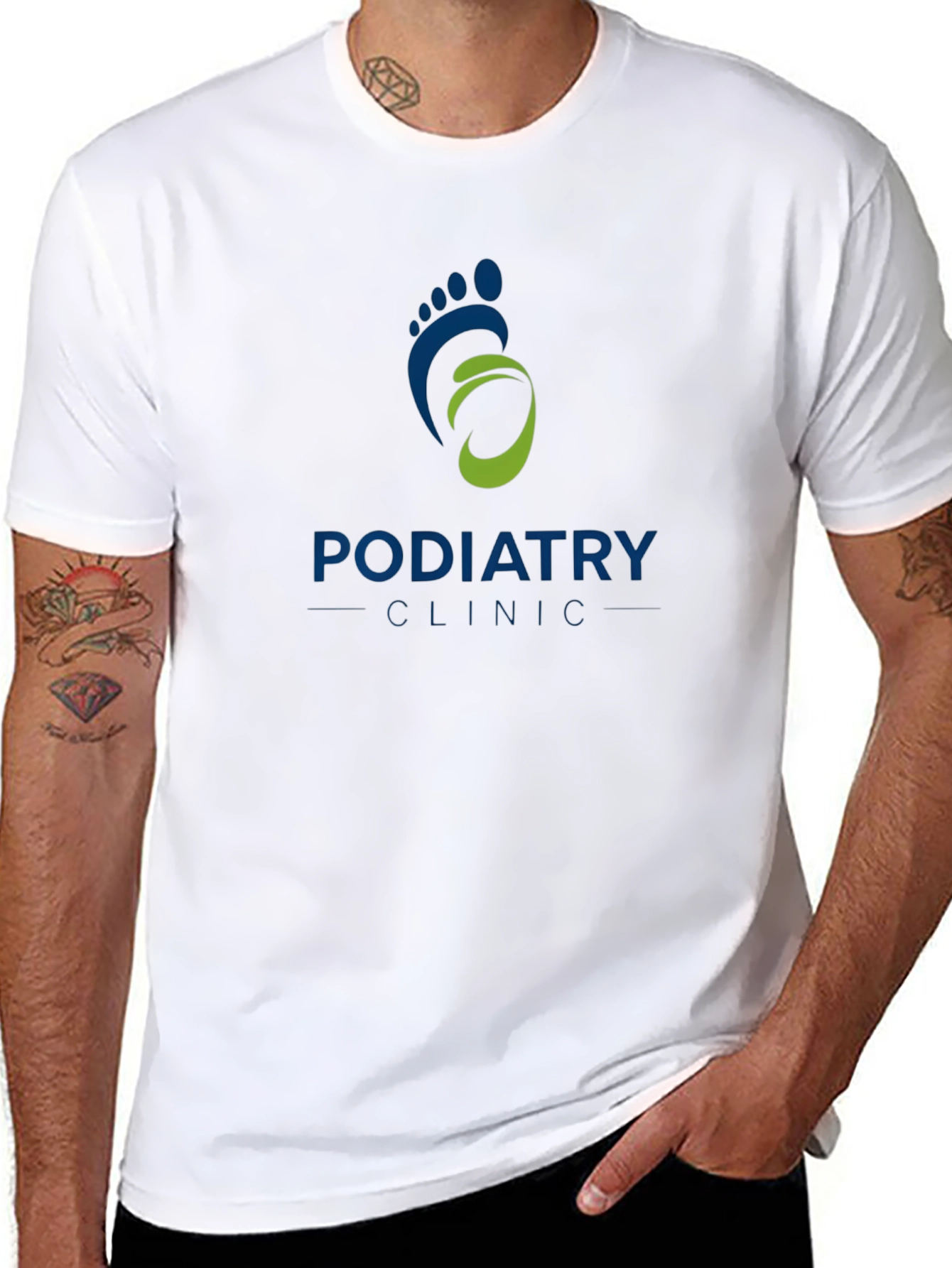 Podiatry Clinic Graphic T-Shirt - Unisex Black Tee