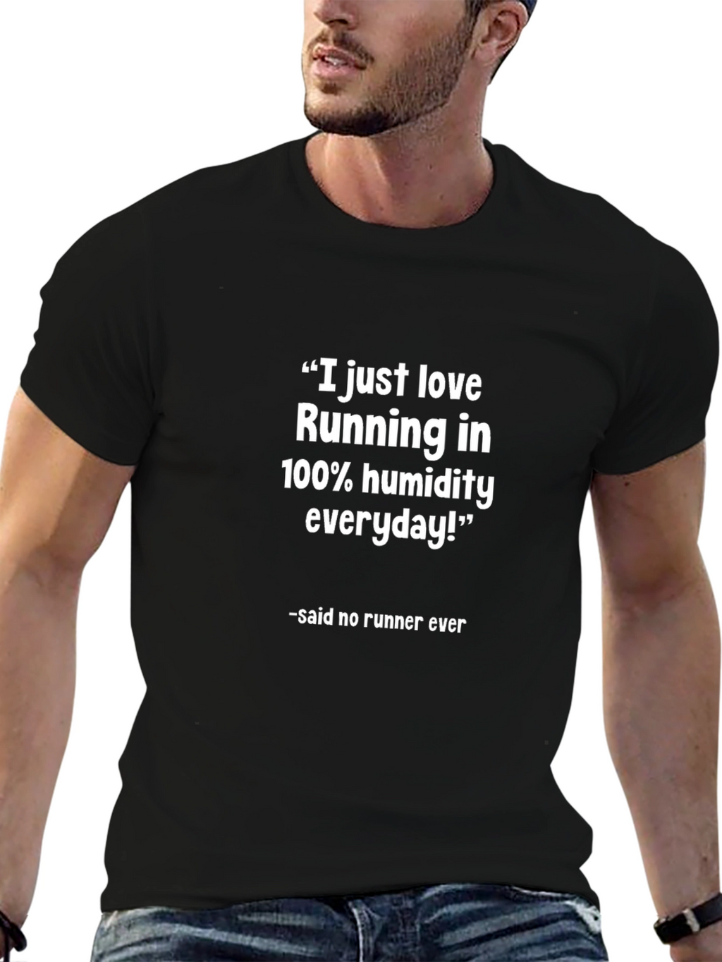 Funny Runner T-Shirt - 100% Humidity Running