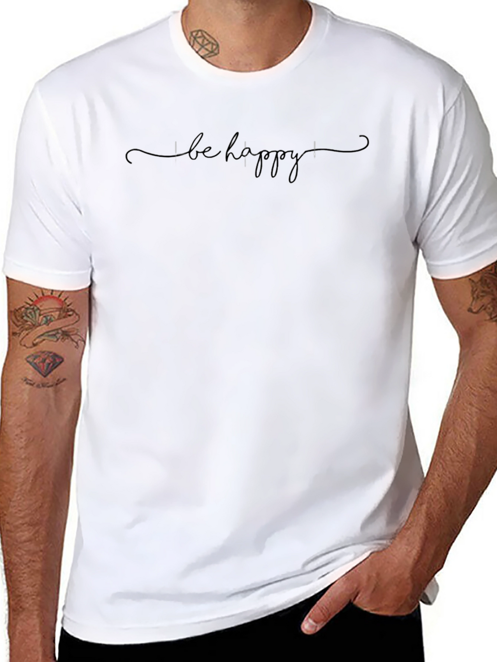 Be Happy Graphic T-Shirt - Stylish & Comfy