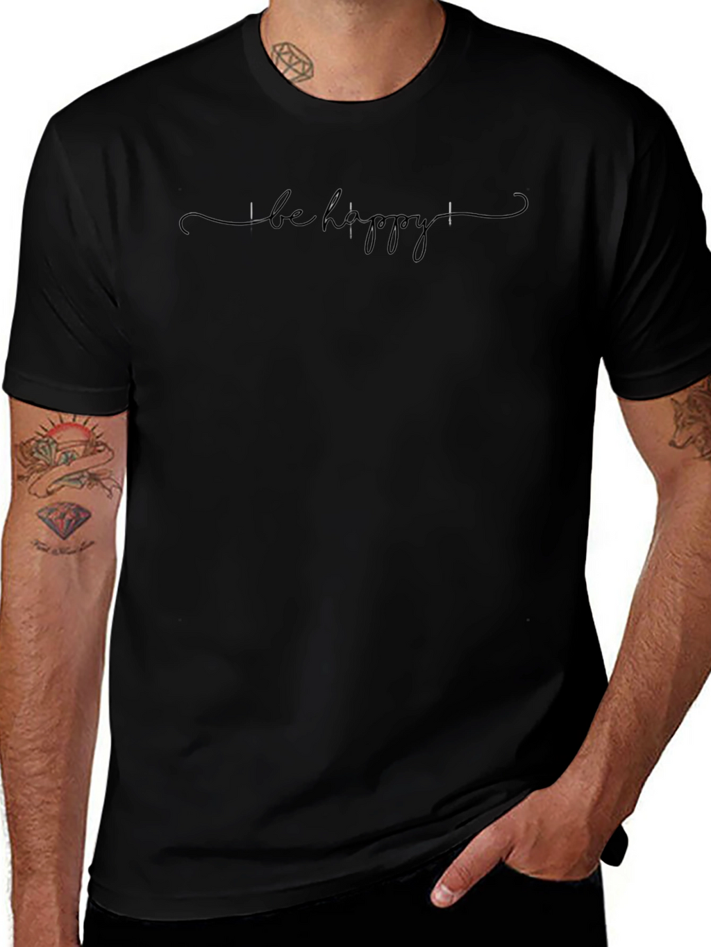 Be Happy Graphic T-Shirt - Stylish & Comfy