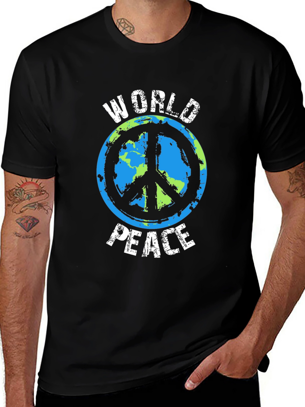 World Peace Graphic Tee - Eco-Friendly Design