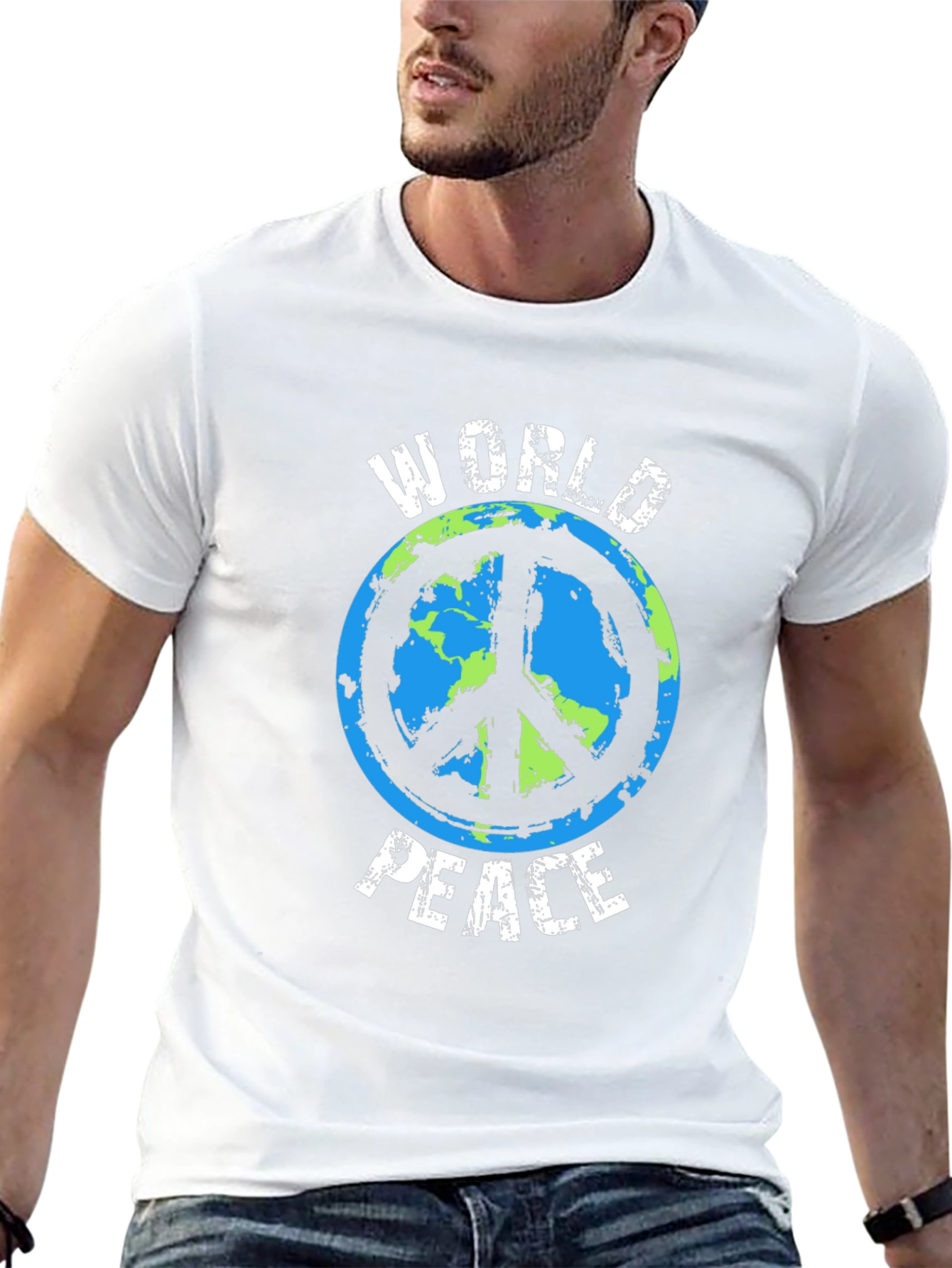World Peace Graphic Tee - Eco-Friendly Design