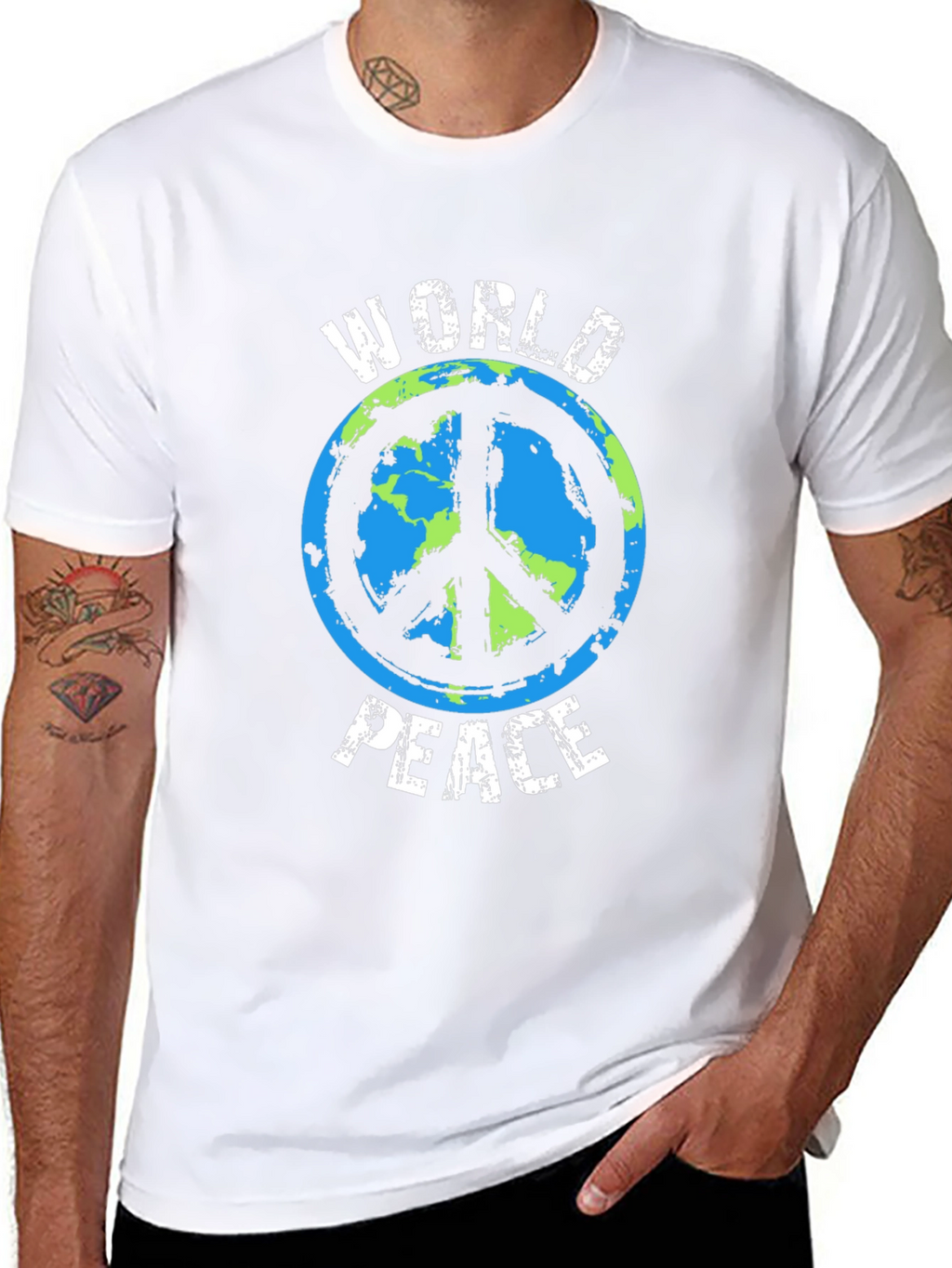 World Peace Graphic Tee - Eco-Friendly Design