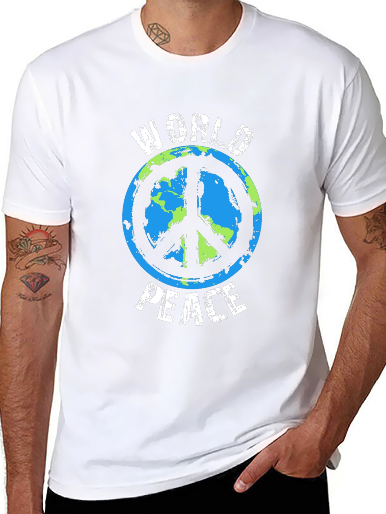 World Peace Graphic Tee - Eco-Friendly Design