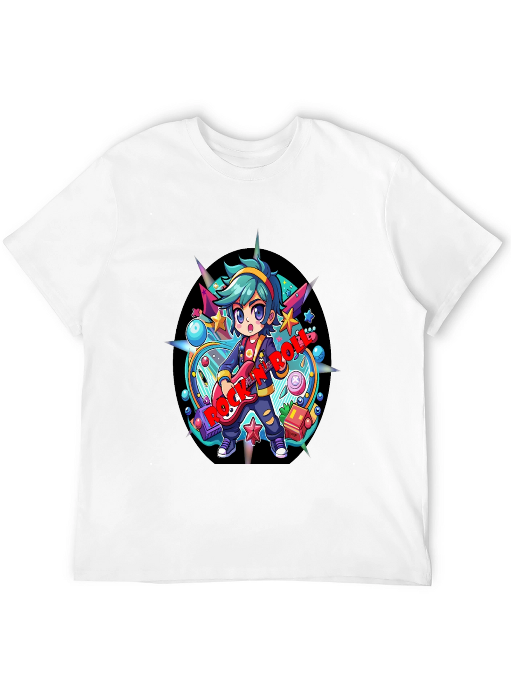 Rock and Roll Cartoon Tee