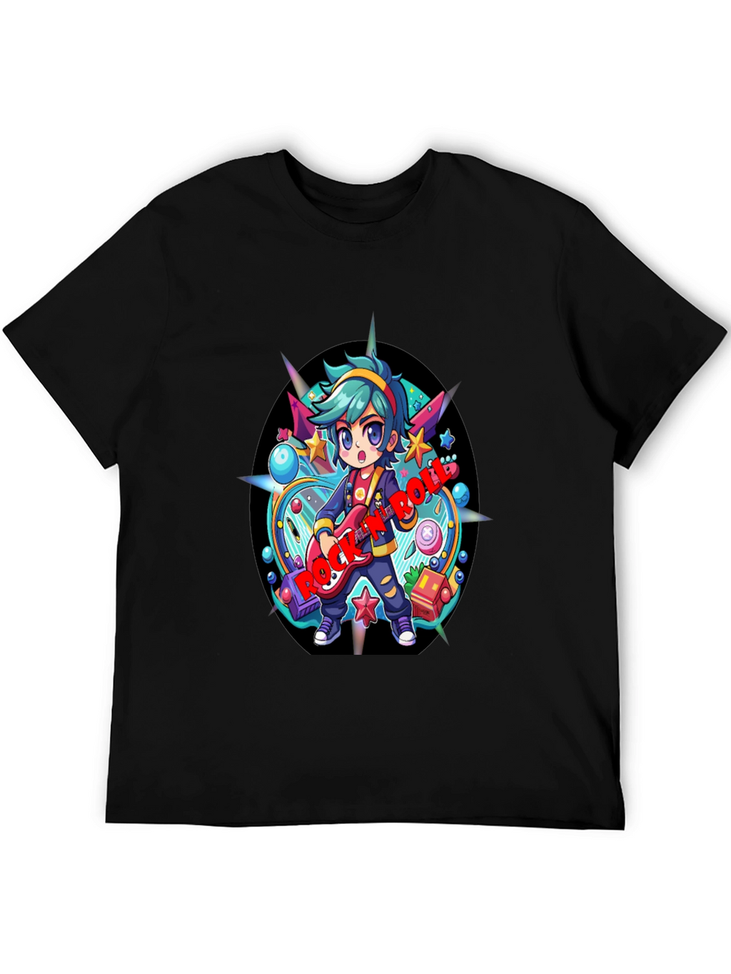 Rock and Roll Cartoon Tee