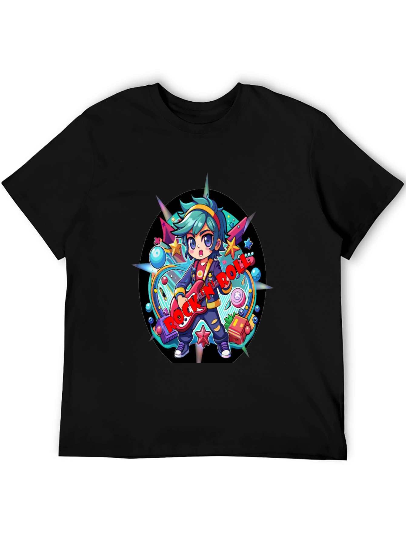 Rock and Roll Cartoon Tee